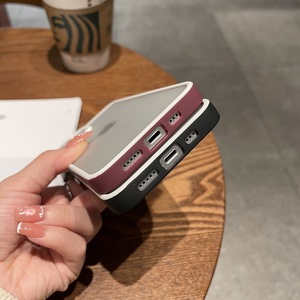 Custodia per telefono opaca con paraurti in TPU bicolore per Apple <span class=keywords><strong>iPhone</strong></span> <span class=keywords><strong>13</strong></span> 11 12 <span class=keywords><strong>Pro</strong></span> XR XS custodia trasparente di lusso custodia protettiva per fotocamera - Product Image 5