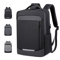 Nouveau Sac à Dos Unisexe Moderne de Luxe pour Étudiants, Imperméable, pour Ordinateur Portable, en Polyester, avec Port USB, pour l'École et les Affaires