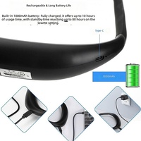 Lampe de lecture LED pliable rechargeable à suspendre au cou, protection oculaire, best-seller transfrontalier, pour chevet et chambre à coucher, vente en gros