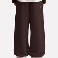 Pantalon de travail épais pour homme grande taille, brodé sur mesure, 100 % coton, coupe droite, avec poche arrière unique, pantalon personnalisé