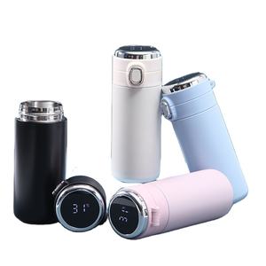 Vaso de acero inoxidable para niños de 14 oz, termo de vacío LED inteligente aislado para agua, café, <span class=keywords><strong>vino</strong></span> y tazas de temperatura de 12 oz para niños - Product Image 2