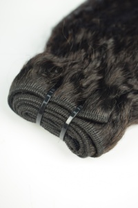 Extensiones de Cabello Humano Remy Vietnamita de Doble Trama y Doble Capa, Tejidas a Mano, Estilo Lacio Rizado, con Adhesivo, Todos los Colores - Product Image 3