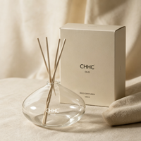 Nouvel Arrivage : Ensemble Diffuseur à Bâtonnets en Verre avec Huile Parfumée et Bâtonnets – Cadeau Parfum d'Ambiance pour la Maison