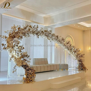 Arco de Hierro Redondo Blanco JINDA en Oferta, Arco de Boda Circular Personalizable para Fondo de Banquete y Ceremonia de Boda - Product Image 2