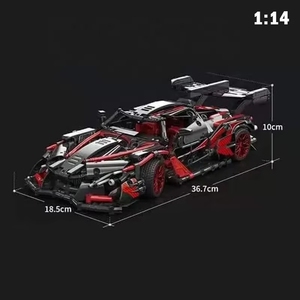 MOYU 88301 MOC <span class=keywords><strong>City</strong></span>, Modelo de Auto Deportivo de Carreras a Escala 1:14, Bloques de Construcción de Plástico Grandes para Niños, Juego de Bloques de Construcción DIY - Product Image 5