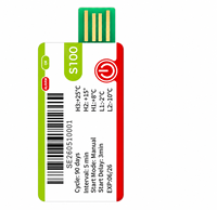 Enregistreur de données de température et d'humidité USB à usage unique avec rapport PDF pour la logistique alimentaire et pharmaceutique en chaîne du froid
