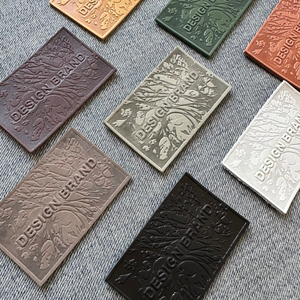 <strong>Custom</strong> Artistic Embossed <strong>Leather</strong> <strong>Label</strong> Lederlabel Etiquette En Cuir Personalized Logo Genuine Faux <strong>Leather</strong> Tag for <strong>Jean</strong> Jacket - Product Image 1