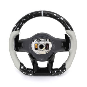 Volant en cuir et fibre de carbone de style sportif pour Mercedes Benz W205 CLS W218 GLA45 W216 <span class=keywords><strong>CL500</strong></span> CL550 CL55 CL63 C43 C63 AMG - Product Image 2