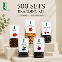 Sachet alimentaire transparent personnalisé imprimé en héliogravure, refermable, en PE de qualité alimentaire, recyclable, pour fruits secs, emballage de détail