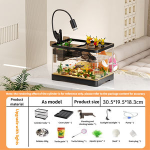 多機能高品質プラスチックアクリル水槽 透明で生態学的で魚やカメの健康な繁殖に最適 - Product Image 6