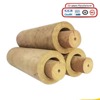 Tube en laine de roche flexible industrielle avec feuille métallique pour plomberie complexe, résistant aux hautes températures, longueur personnalisable, isolation thermique
