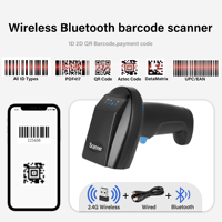 Lecteur de codes-barres économique pour entrepôt, scanner de codes-barres sans fil USB 2.4G, lecteur de codes 1D 2D automatique, scanner de codes QR pour entrepôt et commerce de détail