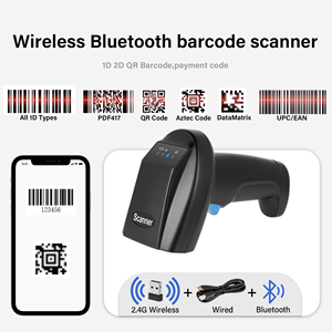 Escáner de Código de Barras Económico para Almacén, Lector de Código de Barras Inalámbrico USB 2.4G, Escáner Automático de Códigos QR 1D 2D para Almacén y Comercio Minorista - Product Image 5