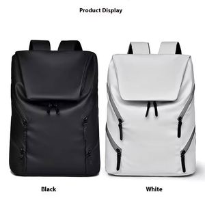 Large Capacity Waterproof Texture Unisex Laptop Backpack with Zipper Closure Portable for School College Students Leisure Travel - Product Image 5