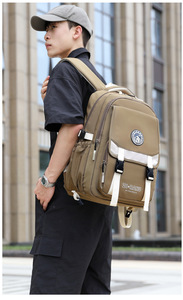 Cross-Border New Style Elementary School <b>Rolling</b> <b>Backpack</b> Unisex Children's Large Capacity Air Cushion Harness Polyester - Product Image 4