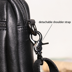 Riñonera de Cuero Vintage Personalizada con Logotipo OEM de Fábrica, Bolso Bandolera Retro para Hombre, Bolsa de Cinturón al por Mayor como Regalo Promocional - Product Image 4