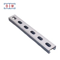 Profilé en C en acier au carbone P3300 conforme à la norme ASTM, 1-5/8 x 13/16 pouces (41x21x2,5 mm), électrogalvanisé, avec services de découpe et de pliage