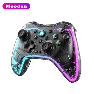 J S30 Double Vibration Wireless Game Controller RGB LED Light BT Joystick Gamepad Compatible For NS/PC/Phone Android