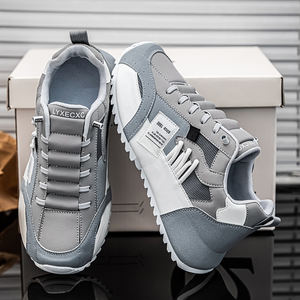 Gran tamaño nueva moda al por mayor zapatos para correr de los hombres de material superior personalizado PU diario caminar al aire libre Chaussures de Sport - Product Image 5