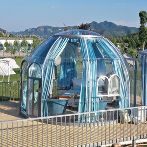 Carpa Domo Transparente para 6-8 Personas, Material de PC Rígido de Lujo, Refugio para Acampar y Glamping al Aire Libre - Product Image 1