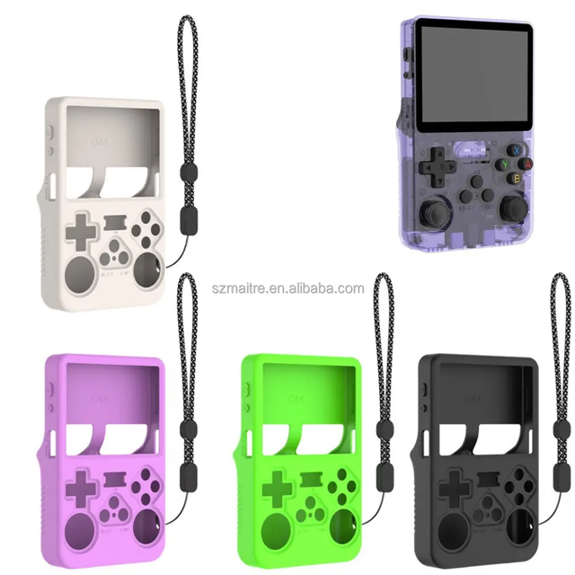 Suitable for R36S Open Source Handheld Game Console Silicone Protective Cover Solid Color Shell