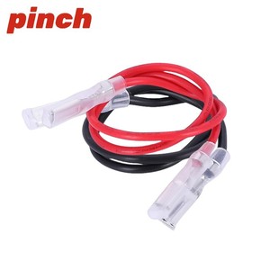 Bloque de terminales con resorte de compresión para cable de 2.8, 4.8, 6.3 mm, de una o dos extremidades, rojo y negro, para conexión de arnés de cableado electrónico - Product Image 3