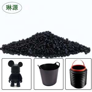 環境にやさしいLDPE/ HDPE PPプラスチック着色ペレット50% CaCO3フィラー含有量黒マスターバッチ - Product Image 6