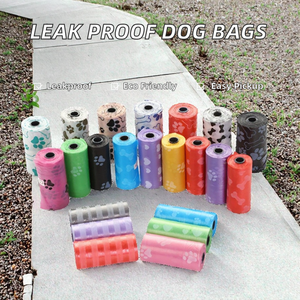 Bolsas para Desechos de Mascotas, 4 Rollos, Plástico Morado Biodegradable, Extra Gruesas, Sin Perfume, Bolsas para Excrementos de Perro, Portátiles para Perros - Product Image 2