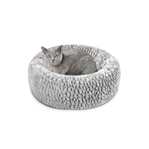 suppliers customized portable soft foldable dog crate cat silver house calming pet bed cushion for small/big dogs