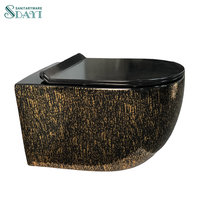 SDAYI européen luxe mural toilette salle de bain wc suspendu placard flottant céramique mur suspendu toilettes