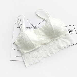 K470 Sexy Delle Donne Della Maglia Petto Imbottito Parti Superiori di Carro Armato Per Le Donne Che Indossano Per Il Fitness Biancheria Intima di Pizzo bralette crop top Delle Signore - Product Image 5