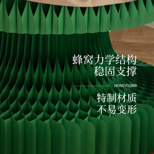 Grand arbre de <span class=keywords><strong>Noël</strong></span> en papier nid d'abeille, décorations festives pour vitrine de centre commercial, saison des fêtes - Product Image 3