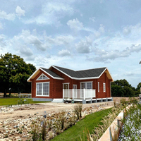 RoofJet OS-M50 Bâtiment de bureau modulaire en bois insonorisé, norme européenne, à modules multi-épissures, pour village préfabriqué, design moderne