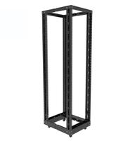 Baie de serveur robuste 42U 600mm à cadre ouvert 19'' sur pieds, armoire de centre de données personnalisée en acier laminé à froid SPCC