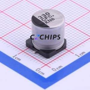 Condensateur électrolytique en aluminium SMD EEEFC1C331P, SMD, D10xL10.2mm 330uF 20% 16V 502.5mA-120Hz - Product Image 1