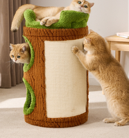 Lit pour chat en sisal double couche, intégré à l'arbre à chat, pour usage domestique en hiver
