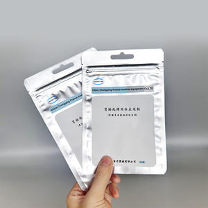 Op Maat Gemaakt Klein Zakje Plastic Aluminiumfolie Rits Zilveren Medicijnverpakking Voor Pillencapsules 3 Zijafdichtingszak - Product Image 2