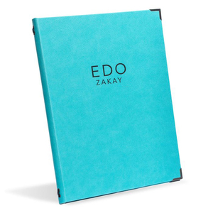 Cubierta de Menú Personalizada con Logotipo, Formato A4, en Cuero con Cordón de Goma, Cubierta de Menú A5 para Restaurantes, Hoteles y Bares - Product Image 1