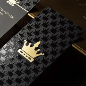 กระดาษฟอยล์เคลือบเงา3D พรีเมี่ยมแบบกำหนดเองนามบัตรกระดาษกันแสงยูวีลายนูนเป็นจุดนูนบัตรติดต่อทางสังคมขอบคุณ - Product Image 1