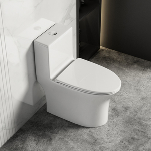 Tùy chỉnh kép Flush không có vành gốm commode WC Trắng phòng tắm nhà vệ sinh bát - Product Image 2