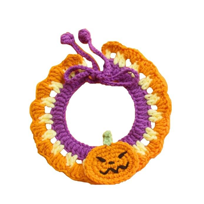 [halloween] pumpkin lace bib