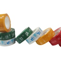 Ruban adhésif de papeterie en OPP imprimé acrylique simple face 18 mm, mini-ruban de décoration de Noël