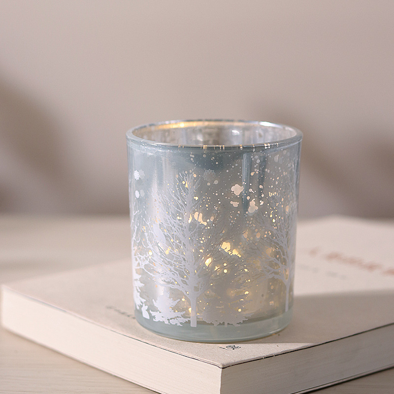 Wholesale Home Decor Votive Candle Holders Mercury Glass Candle Holder for Wedding Decor