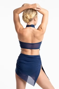 Robe <span class=keywords><strong>de</strong></span> danse lyrique moderne sans manches en mousseline pour femme, idéale pour l'entraînement en salle <span class=keywords><strong>de</strong></span> bal, costume en maille pour performance - Product Image 4