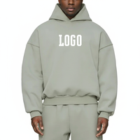 Sweat-shirt à capuche personnalisé pour homme, lourd, 500 g/m², impression numérique directe, broderie, streetwear surdimensionné
