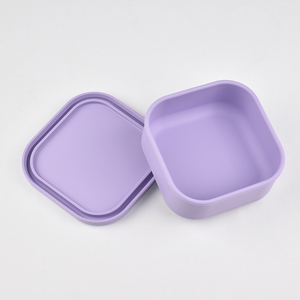 Beaucoup de nouvelles <span class=keywords><strong>couleurs</strong></span> en option boîte à lunch en silicone haute valeur de couleur carré haute couleur système Makaron couvercles de stockage des aliments simples - Product Image 4
