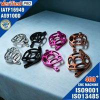 Support de base fixe en aluminium anodisé multicolore usiné CNC sur mesure OEM, composants de modification de course, service tout-en-un