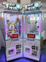 Máquina expendedora de premios operada con monedas para el juego de desafío de tiempo de 7 segundos, con temporizador LED, compatible con juguetes de peluche para centros de entretenimiento, salas de juegos y centros comerciales.