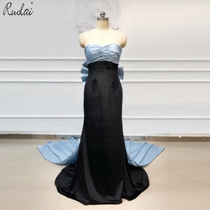 Ruolai OEV-L4313 elegante Bow Back Sweetheart Mermaid abiti da sera delle donne del partito <span class=keywords><strong>Prom</strong></span> Dress - Product Image 2
