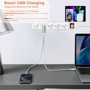 <span class=keywords><strong>Israel</strong></span> Multi 3pin Garden Power Strip Sockets 5 salidas con interruptor de extensión - Product Image 3